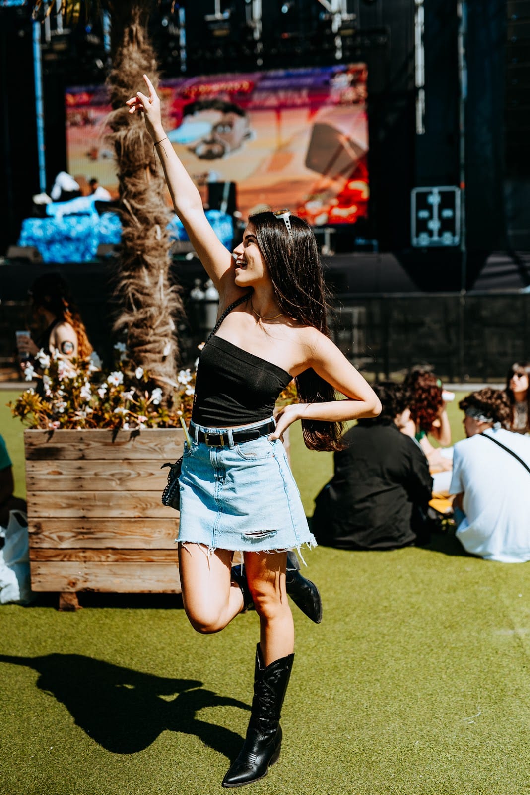 Guest enjoying an outdoor private event with an exclusive atmosphere